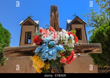 El Santuario De Chimayo chiesa cattolica romana in Chimayo, Nuovo Messico, STATI UNITI D'AMERICA Foto Stock