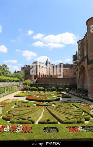 Il giardino di Palazzo Berbie Foto Stock