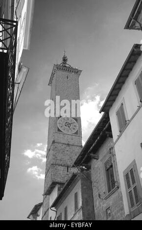 Torre dell'Orologio a Viterbo, Italia Foto Stock