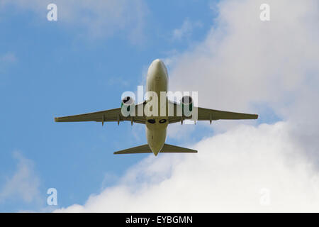 Piano decollo dall'aeroporto di Manchester Foto Stock