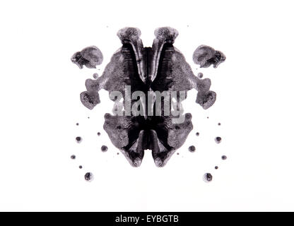 Astratto pittura simmetrica, Rorschach il test Foto Stock