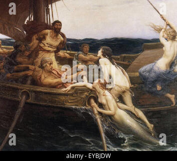 Herbert James Draper di Ulisse e delle Sirene Foto Stock