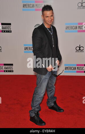 LOS ANGELES, CA - 21 novembre 2010: Mike Sorrentino, aka la situazione al 2010 American Music Awards presso il Nokia Theatre di Los Angeles Live. Foto Stock