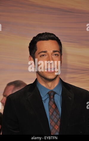 LOS ANGELES, CA - Novembre 14, 2010: Zachary Levi alla premiere mondiale del suo nuovo film "aggrovigliato" al El Capitan Theater di Hollywood. Foto Stock