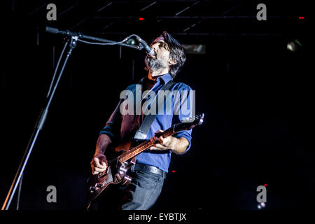 Milano, Italia. 26 luglio, 2015. deus esegue live al carroponte di milano, Italia, il 26 luglio 2015 credit: mairo cinquetti/alamy live news Foto Stock