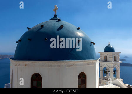 Anastasi Chiesa a Imerovigli, chiesa di Santorini Grecia, Europa Foto Stock