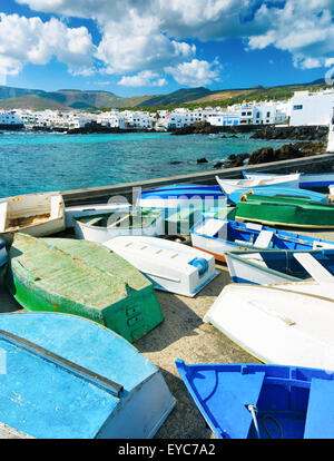 Punta Mujeres, Haria. Lanzarote, Isole Canarie, Spagna, Europa. Foto Stock