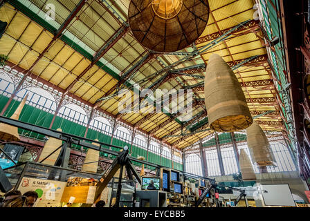 Mercato Centrale il mercato coperto. Firenze, Italia. Foto Stock