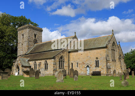 Chiesa di tutti i santi, Hovingham, North Yorkshire Foto Stock