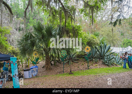 Kanapaha Spring Garden Festival a Gainesville Florida. Foto Stock