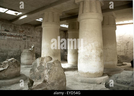 A Luxor Egitto: la tomba di Ramose (TT55) XVIII° dyn.,da nobili tombe nel villaggio di Sheik Abd el-Qurna. Foto Stock