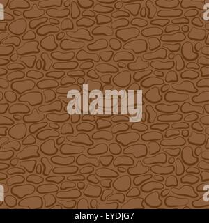 Disegno vettoriale. Seamless muro di pietra. pattern marrone Illustrazione Vettoriale