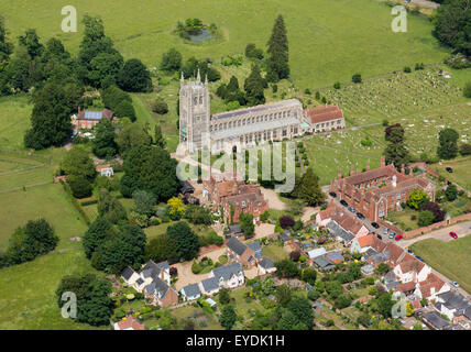 Chiesa della Santa Trinità in Long Melford villaggio nel Suffolk, Regno Unito Foto Stock
