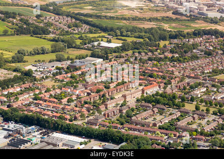 Vista aerea di Mildenhall alloggiamento estate in Bury St Edmunds, Suffolk, Regno Unito, costruito nei tardi anni quaranta - anni cinquanta Foto Stock