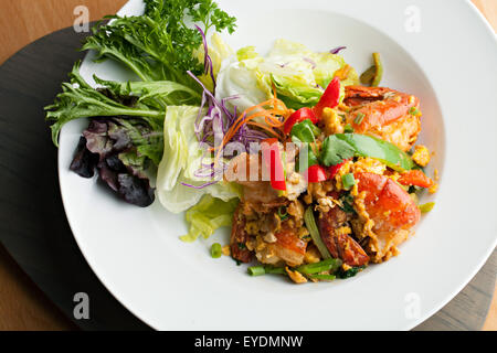 Jumbo Thai insalata di gamberetti Foto Stock