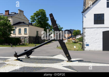 Ex Marine motivi su Stumholmen in Karlskrona, Provincia Blekinge, Svezia Foto Stock