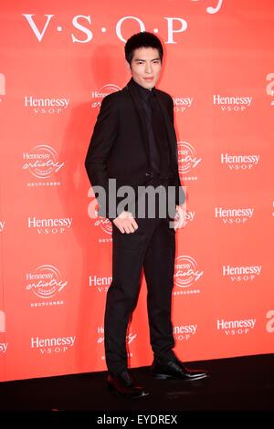 Taipei, Taiwan e Cina. 27 Luglio, 2015. Jam Hsiao assiste la conferenza stampa di Hennessy artistica in Taipei, Taiwan, Cina il 27 luglio, 2015. © TopPhoto/Alamy Live News Foto Stock