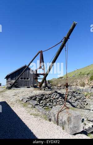 Museo della pietra vicino Kettelvik, isola di Gotland, Svezia Foto Stock