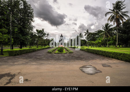 Tempio indù Prombanan complesso in Yogjakarta in Java Foto Stock