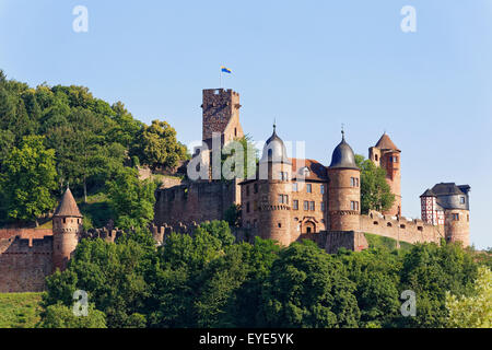 Il castello di Wertheim, Tauberfranken, Baden-Württemberg, Germania Foto Stock