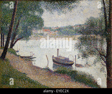 Georges Seurat (1859-1891). Pittore Francese. Tempo grigio, Grande Jatte, 1886-88. Olio su tela. Metropolitan Museum of Art. Ny. Foto Stock