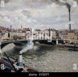 Camille Pissarro (1830-1903). Pittore Francese. Mattina e giorno nuvoloso, Rouen, 1896. Olio su tela. Metropolitan Museum of Art. Foto Stock