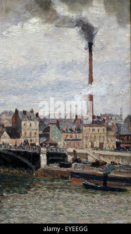 Camille Pissarro (1830-1903). Pittore Francese. Mattina e giorno nuvoloso, Rouen, 1896. Olio su tela. Metropolitan Museum of Art. Foto Stock