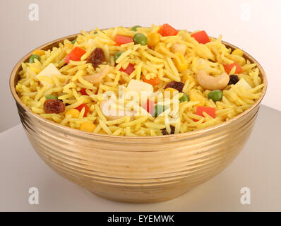 INDIAN BIRYANI riso vegetariano Foto Stock