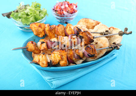 ASIAN pollo tandoori KEBAB Foto Stock