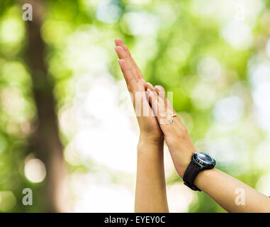 mani d'applauso Foto Stock