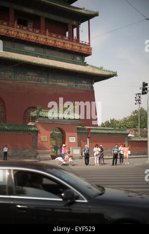 La Torre del Tamburo, a Pechino, Cina Foto Stock