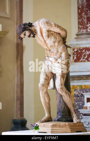 Statua di Gesù il Venerdì Santo di Martina Franca, Taranto Provincia del Sud Italia. Foto Stock