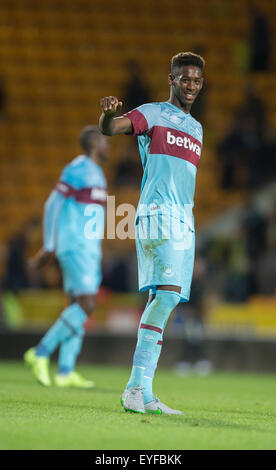 Norwich, Regno Unito. 28 Luglio, 2015. La pre stagione amichevole tra Norwich City e il West Ham United. Credito: Azione Sport Plus/Alamy Live News Foto Stock