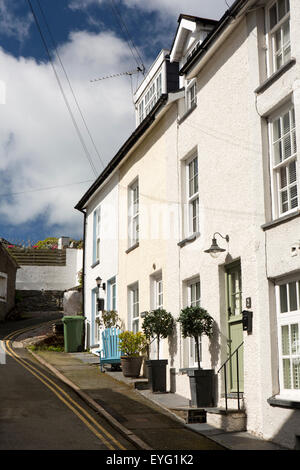 Regno Unito Galles, Gwynedd, Aberdovey, Prospect Place, ex case di pescatori adesso case vacanza Foto Stock