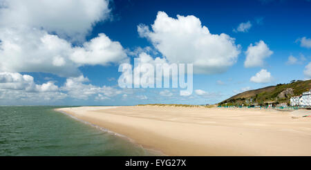 Regno Unito Galles, Gwynedd, Aberdovey, Spiaggia, Vista panoramica Foto Stock