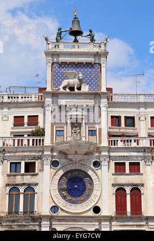 San Marco Clocktower / Torre dell'Orologio, Venezia Foto Stock