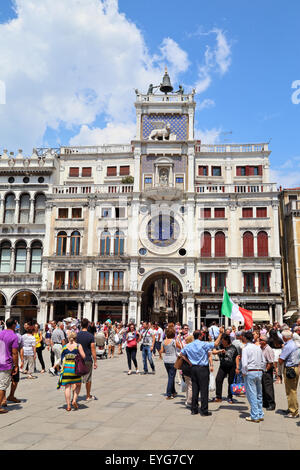 San Marco Clocktower / Torre dell'Orologio, Venezia Foto Stock