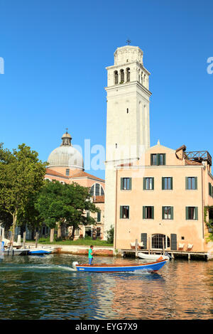 Campanile campanile della Basilica di San Pietro di Castello, Isola Isola Foto Stock