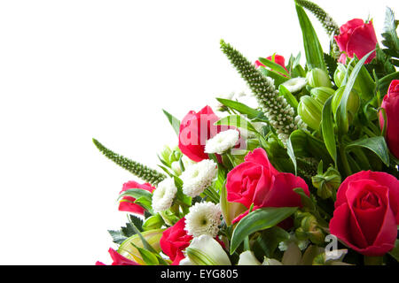 Bouquet con diversi tipi di fiori per uso in background Foto Stock