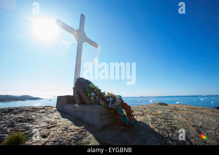 La Danimarca Groenlandia, cimitero tradizionale; Upernarvik Foto Stock