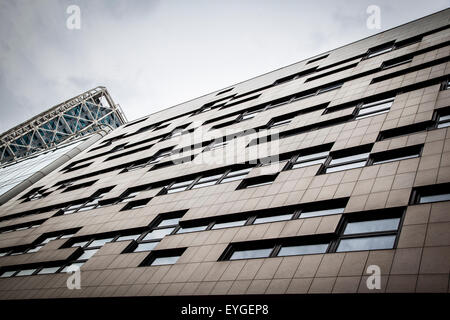 Edificio di Barcellona vicino alla spiaggia di Barceloneta. Foto Stock