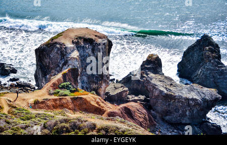 Immagini della costa Californiana da Mendocino a San Mateo spiagge e Big Sur Foto Stock