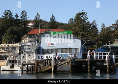 Watsons ferry wharf a Sydney. Foto Stock