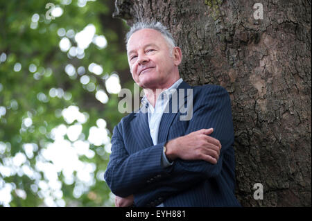 Poeta scozzese, Robin Robertson, apparendo a Edinburgh International Book Festival. Foto Stock