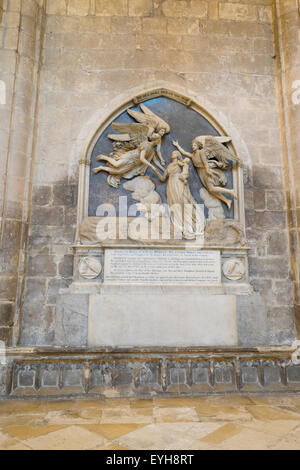 Le scene di interni alla cattedrale di Gloucester in Inghilterra Foto Stock