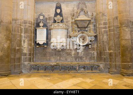 Le scene di interni alla cattedrale di Gloucester in Inghilterra Foto Stock