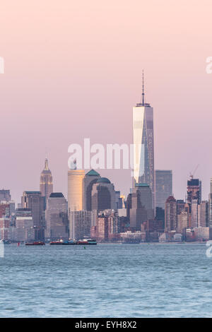 New York City Manhattan skyline del centro Foto Stock