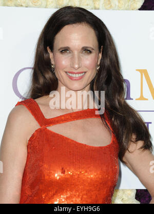 Los Angeles, California, USA. 29 Luglio, 2015. Andie Macdowell frequentando l'Hallmark Channel e Hallmark Film & Misteri estate 2015 TCA Press Tour tenutosi presso una residenza privata di Beverly Hills, la California il 29 luglio 2015. 2015 Credit: D. lunga/Globe foto/ZUMA filo/Alamy Live News Foto Stock