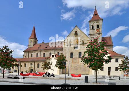 San Vito basilica, Ellwangen, Baden-Württemberg, Germania Foto Stock