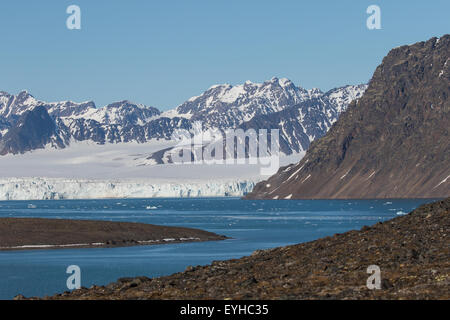 Ghiacciaio Lilliehöökfjorden, Spitsbergen, Norvegia Foto Stock